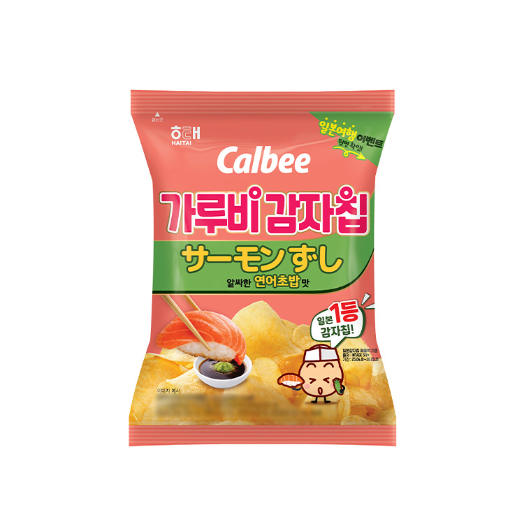 해태)가루비감자칩연어초밥맛55G
